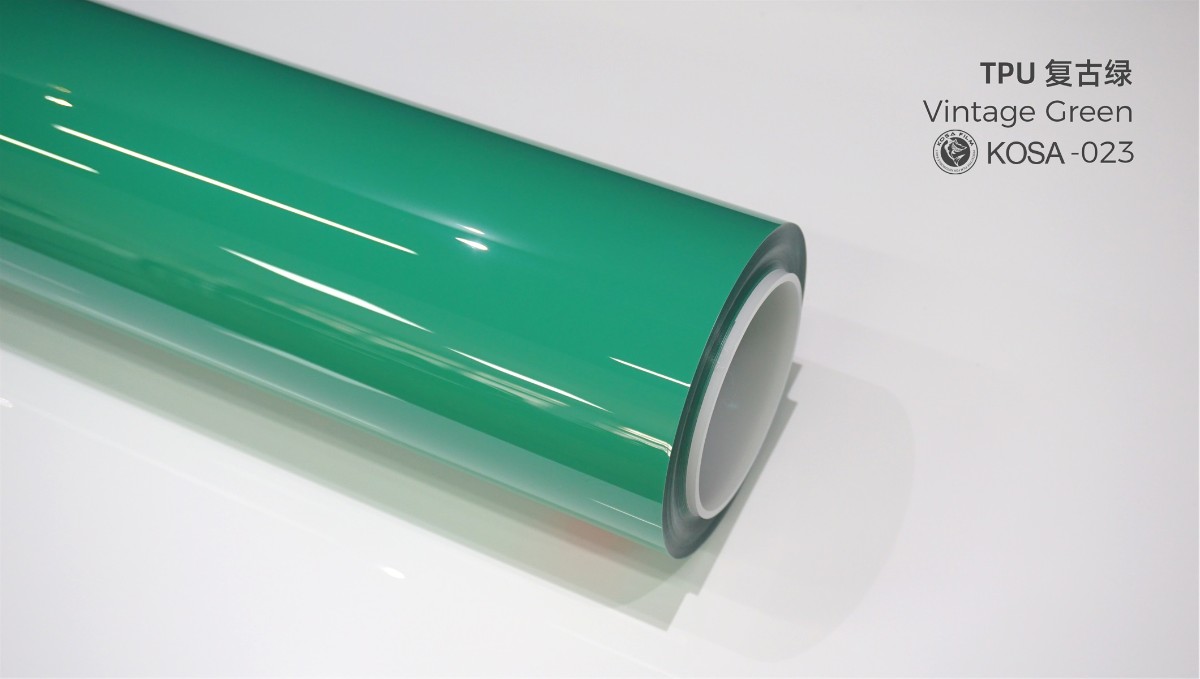 Retro màu xanh lá cây